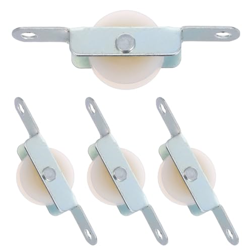 Abaodam 4Packung Pack Terrassenschirm Gleitrollen Langlebige Riemenscheiben für Schirmständer Ersatzteile für Garten und Sonnenschirme Effiziente Reparatur von Abaodam