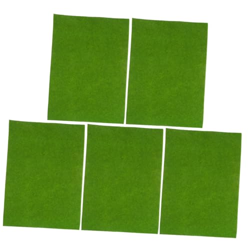Abaodam 5 Stück Gebäudemodell Turf Grasmatte Rasengras Kunstrasen Im Freien Kunstrasen Für Hunde Falsches Gras Grasdekoration Rasenteppiche Im Freien Plastik Light Green von Abaodam