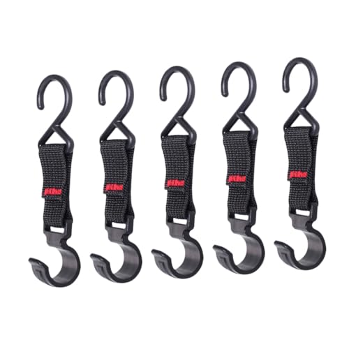 Abaodam 5 Stück Outdoor Camping Haken S Förmig Großer Aufhänger Beweglich und Installieren Geeignet für Stangen zur Aufbewahrung von Taschen Kochgeschirr Kleidung Beim Wandern Angeln von Abaodam