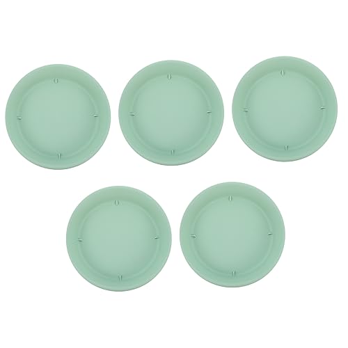 Abaodam 5 Stück Pflanzuntersetzer für Blumentöpfe Grün Wasserauffangende Robuste Pflanzschalen PP Kunststoff Indoor und Outdoor Bonsai Basis Tablett für Gartenbedarf Verhindert von Abaodam