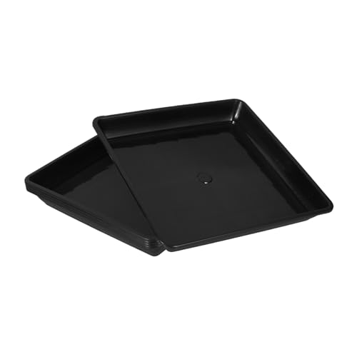 Abaodam 5 Stück Teiliges Eckige Pflanztopf untersetzer aus Langlebigem PP Kunststoff und Robust als Pflanzkasten Tropfschale zur Vermeidung von Wasserschäden in Haus und Garten von Abaodam