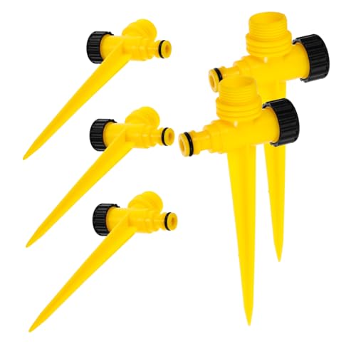 Abaodam 5 Stück Teiliges Rasensprenger Basis Robuste Sprinkler Stifte für Effektive Gartenbewässerung für Verbesserte Abdeckung und Effiziente Pflanzenpflege von Abaodam