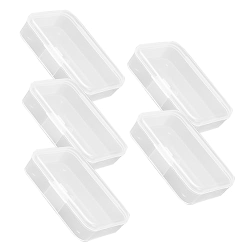 Abaodam Aufbewahrungsboxen Aus Kunststoff 5er-Pack Mit Klappdeckel Für Perlen Teile Und Zubehör Schaffen Sie Ordnung in Ihrem von Abaodam