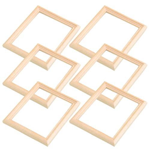 Abaodam 6 Stück Mini Bilderrahmen Teilig DIY Puppenhaus Dekoration Handgefertigte Fotorahmen für Miniaturszenen Sicheres Holzmaterial für Kreative Projekte Abaodam 6 Stück Mini Bilderrahmen Teilig DIY Puppenhaus Dekoration Handgefertigte Fotorahmen für Miniaturszenen Sicheres Holzmaterial für Kreative Projekte von Abaodam