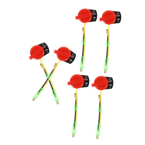 Abaodam 6 Stück Motor Stoppschalter Doppeladrig für Benzinmotoren Kompatibel mit Rasenmähern Garten Traktoren Wasserpumpen Einfacher Einbau Langlebig Zuverlässige Abschaltung Abaodam 6 Stück Motor Stoppschalter Doppeladrig für Benzinmotoren Kompatibel mit Rasenmähern Garten Traktoren Wasserpumpen Einfacher Einbau Langlebig Zuverlässige Abschaltung von Abaodam