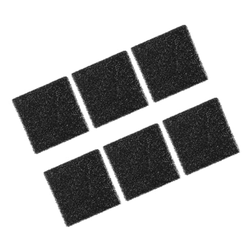 Abaodam 6 Stück Müll kann filtern Quadratkompost -Behälterfilter Küchenabfallfilter Behälterfilter recyceln Kompostfilter für die Küche Kompostkohlefilter Mülleimer-Filter Schwamm Schwarz von Abaodam
