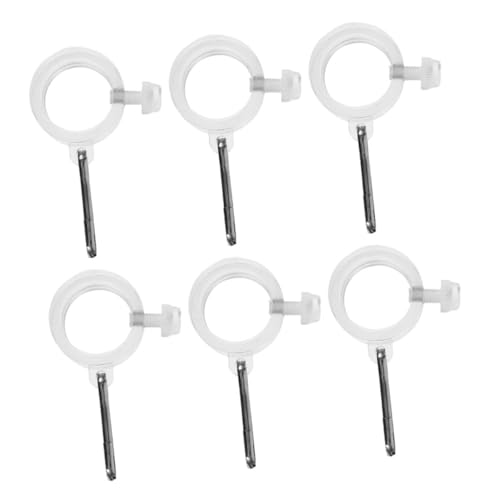 Abaodam 6stücke Hofflaggenhalter Aus Hochfestem Pc-Material Flaggenklammern Für Wandbefestigung Drehbares Fahnenmast Karabiner Für Außenbereich Anti-wrap Funktion Für Sichere Flaggenhalter Abaodam 6stücke Hofflaggenhalter Aus Hochfestem Pc-Material Flaggenklammern Für Wandbefestigung Drehbares Fahnenmast Karabiner Für Außenbereich Anti-wrap Funktion Für Sichere Flaggenhalter von Abaodam