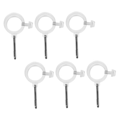 Abaodam 6stücke Fahnenmast-ringclip Aus Edelstahl Mit Karabiner-Befestigung Clips Für Fahnenmast Drehbarer Fahnenmastclip Fahnenbefestigungsring Langlebiges Material Für von Abaodam