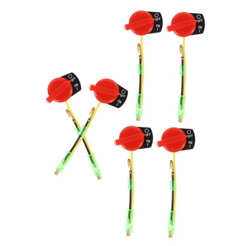 Abaodam 6 Stück Teiliges Motor stopp schalter mit Zwei Leitungen Zuverlässiger Ersatz für Benzinmotoren Kompatibel mit Rasenmähern Wasserpumpen und Gartengeräten Einfache Installation Abaodam 6 Stück Teiliges Motor stopp schalter mit Zwei Leitungen Zuverlässiger Ersatz für Benzinmotoren Kompatibel mit Rasenmähern Wasserpumpen und Gartengeräten Einfache Installation von Abaodam