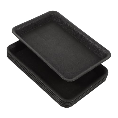 Abaodam 6Stücke Blumentopf Untersetzer Rechteckige Pflanzgefäß Tabletts für Zimmerpflanzen Langlebige und wasserdichte Blumentopf Halter für Drinnen und Draußen von Abaodam