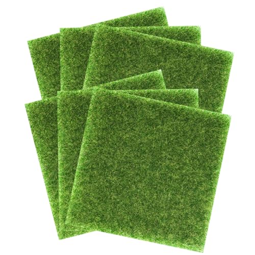 Abaodam 6Stücke Dekorative Grasmatten Realistische Verschleißfeste Miniatur Graspolster für DIY Landschaftsdekoration für Garten Hochzeit Party und Abaodam 6Stücke Dekorative Grasmatten Realistische Verschleißfeste Miniatur Graspolster für DIY Landschaftsdekoration für Garten Hochzeit Party und von Abaodam