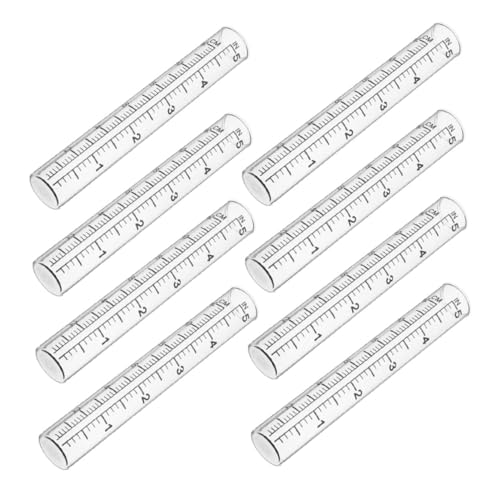 Abaodam 8 Stück Regenmesserersatzrohr Regenmessrohr Regenmessgeräte Im Freien Für Garten Wasserzähler Für Freilandanlagen Regenmesser Im Freien Präziser Regenmesser Glas Transparent von Abaodam
