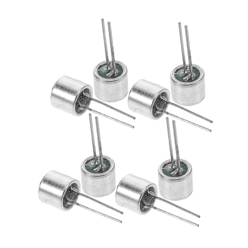 Abaodam 8 Stück Teiliges Elektret Kondensatormikrofon Hochsensitiv für Überwachungs und Audio Monitoring Systeme Robustes Aluminiumgehäuse Geeignet für Sicherheitsanwendungen und Schnelle von Abaodam