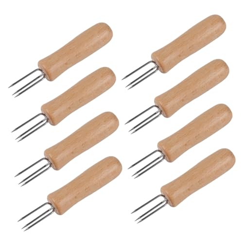 Abaodam 8Stücke Bbq Maisgabeln mit Holzgriff Robuste Grillgabeln für Fleisch Obst und Gemüse Ergonomisches Grillzubehör für Bbq und Grillpartys Abaodam 8Stücke Bbq Maisgabeln mit Holzgriff Robuste Grillgabeln für Fleisch Obst und Gemüse Ergonomisches Grillzubehör für Bbq und Grillpartys von Abaodam