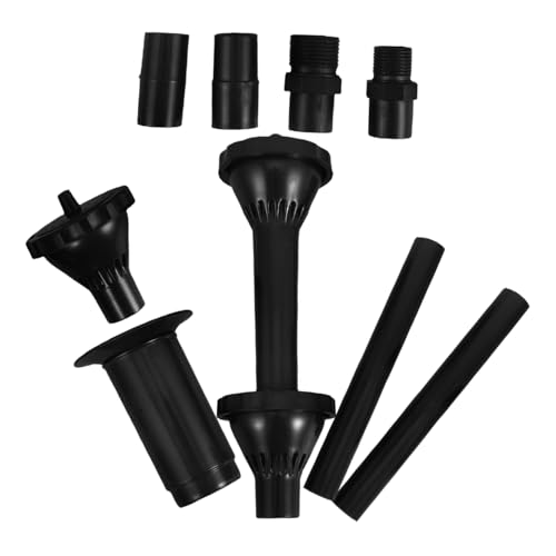Abaodam 9 Stück Teiliges Fontänendüsenset für Teichpumpen Vielseitige Wassersprühköpfe Langlebigem Kunststoff Geeignet für Garten Aquarium Pool Verschiedene Fontäneneffekte Individuell von Abaodam