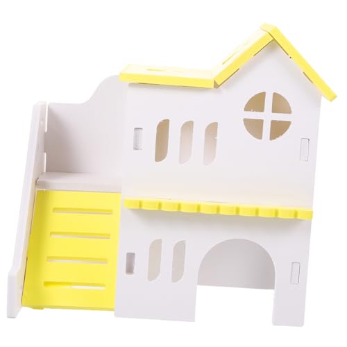 Abaodam Adorable Hamster Haus PVC Mehrzweck Schlafnest Versteck für Chinchilla und Zwerghamster Komfortable Kleine Villa für Käfig und Indoor nager von Abaodam
