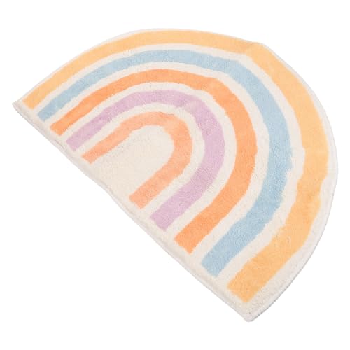 Abaodam Anti rutsch Badezimmerteppich Saugfähige Polyester Badmatte Waschbarer Wohnraum Teppich Schnell Trocknend Modern Dekorativer Bodenmatte für Bad Küche Eingang Büro und Hotel von Abaodam