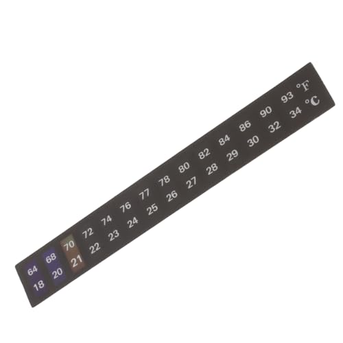 Abaodam Aquarium Thermometer Sticker LCD Temperaturanzeige Selbstklebender Temperaturstreifen für Fischbehälter Langlebig Einfach Anzubringen Sicher und Zuverlässig Geeignet für von Abaodam