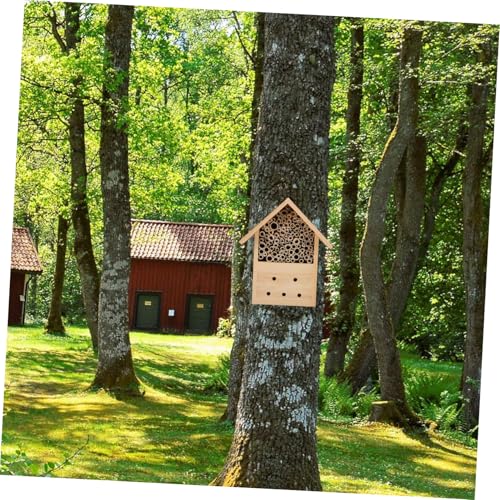 Abaodam Bienenhaus Natürliches Bienenhotel Bienenzucht Nistplatz Wetterfestes Insektenhotel für Gartenbestäubung und Nachhaltiges Bienenhabitat Abaodam Bienenhaus Natürliches Bienenhotel Bienenzucht Nistplatz Wetterfestes Insektenhotel für Gartenbestäubung und Nachhaltiges Bienenhabitat von Abaodam
