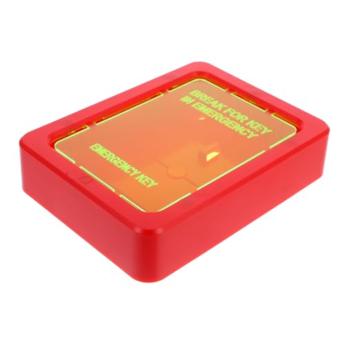 Abaodam Box Notschlüsselbox Schlüssel Organizer Not Aufzugstürschlüssel Notentriegelungsschlüssel Kunststoff Rot von Abaodam