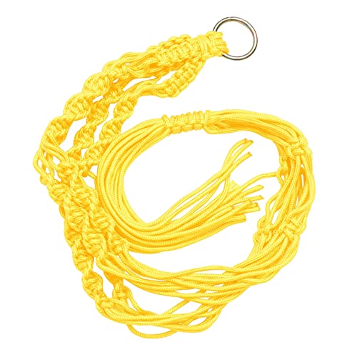 Abaodam Buntes Nylon Hängekorb Netz Hängende Pflanzenhalterung für Blumentöpfe Balkon und Garten Langlebiges Pflanznetz aus Goldenem Nylon Platzsparend und Handgestrickt für Innen und Abaodam Buntes Nylon Hängekorb Netz Hängende Pflanzenhalterung für Blumentöpfe Balkon und Garten Langlebiges Pflanznetz aus Goldenem Nylon Platzsparend und Handgestrickt für Innen und von Abaodam