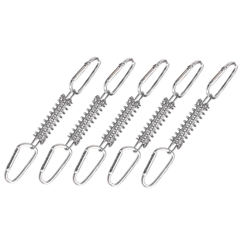 Abaodam Camping Seilspanner aus Stahl Windfester Federhaken für Zelte Abspannseile und D Ringe Rostfrei Elastisch Strapazierfähig Geeignet für Strand und Starke Winde Abaodam Camping Seilspanner aus Stahl Windfester Federhaken für Zelte Abspannseile und D Ringe Rostfrei Elastisch Strapazierfähig Geeignet für Strand und Starke Winde von Abaodam