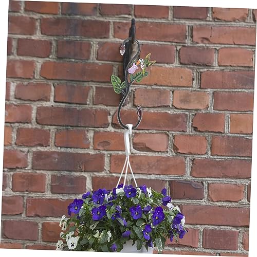 Abaodam Dekorativer Bunter Eisenhaken für Gartenpflanzen S Haken für Außenbereich Robuster Pflanzenhalter für Blumentöpfe Vogelhäuschen Laternen und Garten Deko Wetterfest und Langlebig von Abaodam