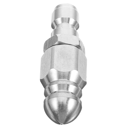 Abaodam Edelstahl Hochdruckdüse für Reinigungsmaschine Langlebige Strahldüse mit Präziser Wasserstrahlführung Kompatibel mit Abfluss Rohrreinigungszubehör für Haus und Werkstatt von Abaodam