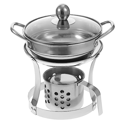 Abaodam Edelstahl Tragbarer Alkoholherd für Outdoor Camping Kompakter Hot Pot mit Stabilem Topfständer Sicherer Dicker Topf für Einzelpersonen Leicht zu Reinigen und Robust Abaodam Edelstahl Tragbarer Alkoholherd für Outdoor Camping Kompakter Hot Pot mit Stabilem Topfständer Sicherer Dicker Topf für Einzelpersonen Leicht zu Reinigen und Robust von Abaodam