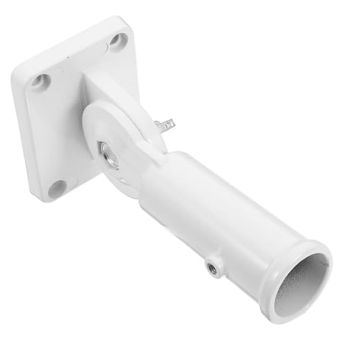 Abaodam Einstellbare Fahnenmast Halterung für Außenwände Robuste Wetterfeste Fahnenhalterung mit Elegantem Weißen Finish für Sichere und Dekorative von Abaodam