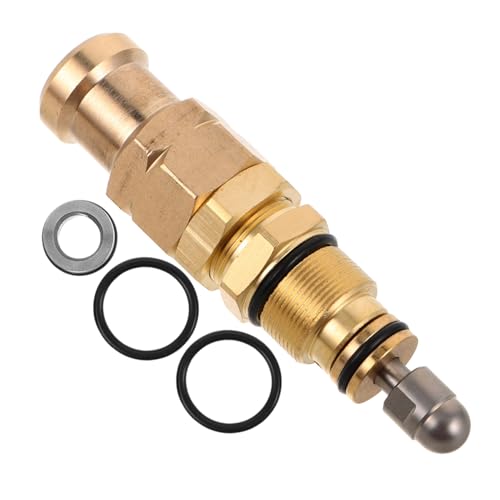 Abaodam Einstellbares Messing Druckregulierungsventil für Hochdruckreiniger Pumpenkopf Ersatzteil Langlebig Korrosionsbeständig Kompatibel für Gewerbliche und Private Reinigungsgeräte Abaodam Einstellbares Messing Druckregulierungsventil für Hochdruckreiniger Pumpenkopf Ersatzteil Langlebig Korrosionsbeständig Kompatibel für Gewerbliche und Private Reinigungsgeräte von Abaodam