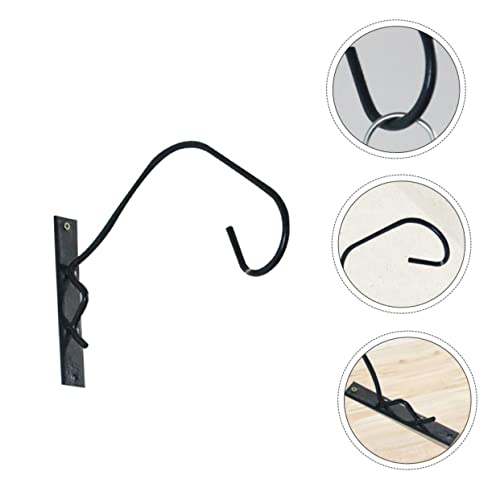 Abaodam Eisen Pflanzenhalter Wandmontierter Haken für Blumenampeln Robuster Blumentopf Halter für Balkon Garten und Schwarz von Abaodam