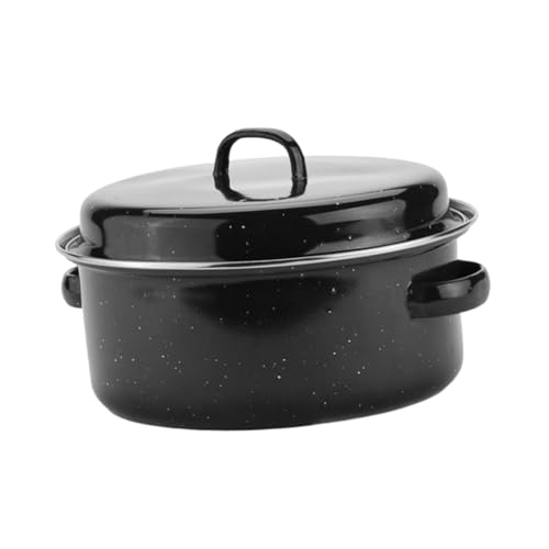 Abaodam Emaille Bräter mit Deckel Emaillierter Bbq Topf für Haushalt Hitzebeständig Verschleißfester Boden Vielseitig für Grill Ceranfeld und Herdplatten Praktische Doppelgriffe Abaodam Emaille Bräter mit Deckel Emaillierter Bbq Topf für Haushalt Hitzebeständig Verschleißfester Boden Vielseitig für Grill Ceranfeld und Herdplatten Praktische Doppelgriffe von Abaodam