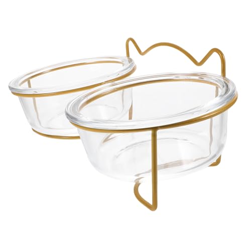 Abaodam Erhöhter Glas Doppelnapf für Hunde und Katzen Schräger Standfuß Rutschfester Futternapf mit Stabiler Halterung Leicht zu Reinigen Vielseitig als Futter und Wassernapf Geeignet Abaodam Erhöhter Glas Doppelnapf für Hunde und Katzen Schräger Standfuß Rutschfester Futternapf mit Stabiler Halterung Leicht zu Reinigen Vielseitig als Futter und Wassernapf Geeignet von Abaodam