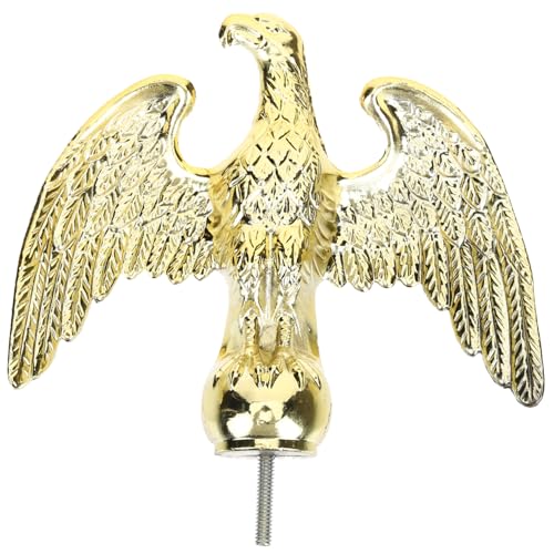 Abaodam Fahnenmast Kopf Ornament Adler Form Robust Wetterfest Langlebig Gartendeko Flaggenmast Zubehör Einfach zu Montieren für Verschiedene Flaggen Geeignet von Abaodam