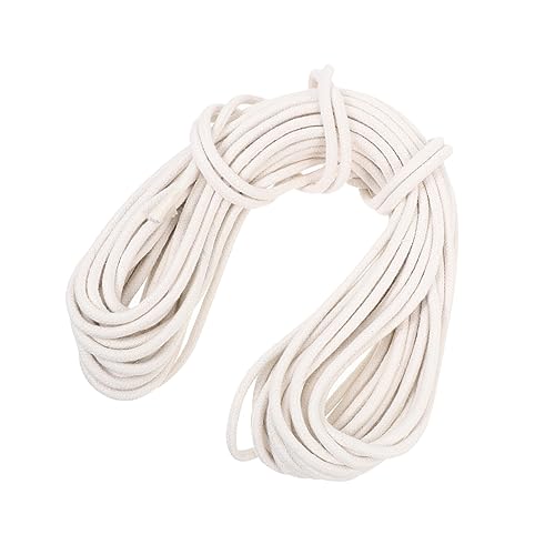 Abaodam Fahnenmast Seil Baumwollkordel Langlebig Wetterfest Flaggenleine für Garten und Haushalt Weiß Robuste Hissleine Einfache Handhabung von Abaodam