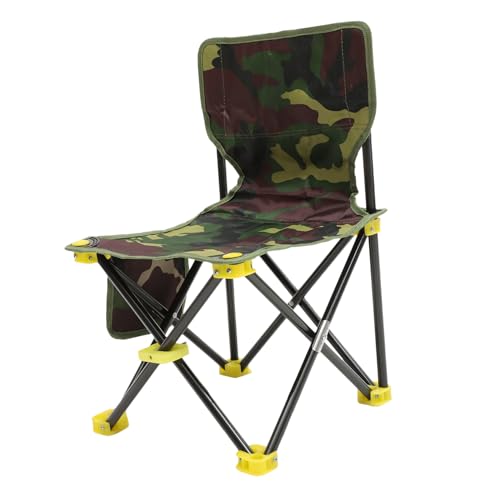 Abaodam Klappbarer Angelstuhl Tragbarer Hocker Faltbar Robuster Campingstuhl für Angeln und Outdoor Aktivitäten von Abaodam
