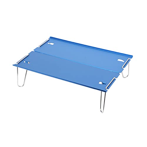 Abaodam Faltbarer Camping Tisch Tragbarer Aluminium Tisch für Outdoor Aktivitäten Leichter Kompakter Klapptisch für Picknick Grillen und Strandpartys Blau von Abaodam