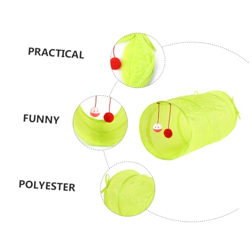 Abaodam Faltbarer Katzentunnel mit Rascheleffekt Fluoreszierend Grün Interaktives Katzenzubehör für Innenbereich Kätzchen Spiel Ruhebereich Fördernd Abaodam Faltbarer Katzentunnel mit Rascheleffekt Fluoreszierend Grün Interaktives Katzenzubehör für Innenbereich Kätzchen Spiel Ruhebereich Fördernd von Abaodam