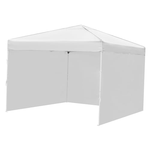 Abaodam Faltbarer Outdoor Canopy Pavillon mit Seitenwänden Stabiles Eisenrahmen Sonnenschutz Zelt Winddicht und Wasserabweisend für Camping Gartenfeste Märkte Vielseitiger Wetterschutz von Abaodam