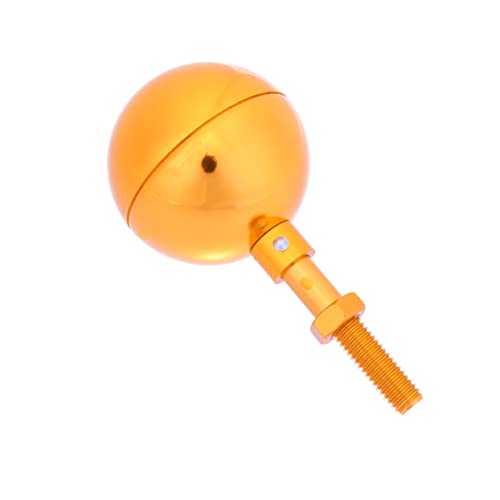 Abaodam Flagpole Ball Ornament mit Gold Eloxiertem Finish Aluminium Kugelaufsatz für Fahnenmast Wetterfestes Zubehör für Standard Fahnenmasten Leicht von Abaodam