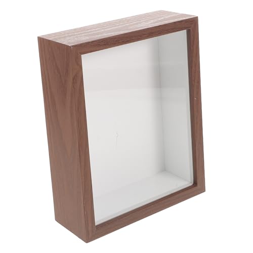 Abaodam Fotorahmen Aus Acryl Getrockneter Blumenrahmen Shadow Box Schattenboxen Bilderrahmen Basis Anzeigen Rock -vitrine -hülle Muster-Display-Rahmen Hölzern Coffee von Abaodam