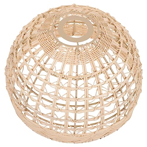 Abaodam Hängelampe Vintage Lampenschirm Geflochtenem Material Dekorativer Lampenschirm für Deckenlampe und Kronleuchter im Esszimmer Schlafzimmer oder Flur Einfache Installation Langlebig von Abaodam