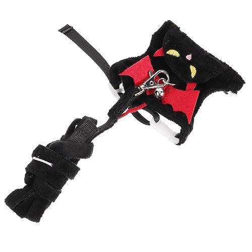 Abaodam Halloween Haustiergeschirr und Leine Set Strapazierfähiges Leichtes Kaninchen und Frettchengeschirr mit Langer Leine Modisch und Praktisch für Kleintiere Wie Meerschweinchen und von Abaodam
