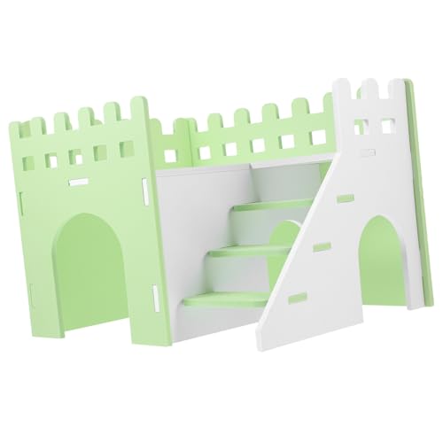 Abaodam Hamster Holzhaus Doppelstock mit Leiter Kleines Nagetier Versteck Dekoratives Meerschweinchen Haus Warmes Rückzugsort für Zwergkaninchen Igel und Kleine Haustiere Abaodam Hamster Holzhaus Doppelstock mit Leiter Kleines Nagetier Versteck Dekoratives Meerschweinchen Haus Warmes Rückzugsort für Zwergkaninchen Igel und Kleine Haustiere von Abaodam