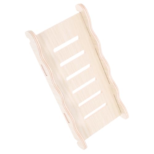 Abaodam Hamster Kletterleiter aus Holz Sicheres Kleintierspielzeug für Hamster Zwerghamster Meerschweinchen und Mäuse Vielseitige Haustier Leiter zum Klettern und Trainieren im Käfig von Abaodam