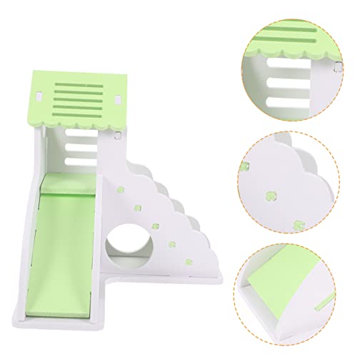 Abaodam Hamster mit Leiter Kleintier Versteckhaus aus Hochwertigem Beißfestes Hamster Nest Ausruhen Geeignet für Meerschweinchen und Kleine Haustiere von Abaodam