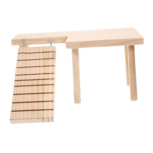 Abaodam Hamsterkäfig Kletterplattform aus Sicherem Material mit Leiter für Zwerghamster und Meerschweinchen Fördert Bewegung und Balance Kleintierzubehör von Abaodam