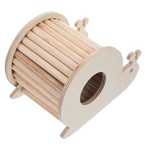 Abaodam Hamsternest Hamster brücke Hamster hamsterzubehör kleintierhaus Hamster -Versteck für Meerschweinchen zum Leiterklettern Hamsterversteck mit Leiter hölzern von Abaodam