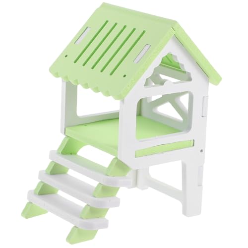 Abaodam Hamsterversteck aus PVC mit Leiter Kleines Nest für Meerschweinchen und Kleintiere Robustes Versteckhaus zum Ausruhen und Schlafen Vielseitiges Käfigzubehör Grün Abaodam Hamsterversteck aus PVC mit Leiter Kleines Nest für Meerschweinchen und Kleintiere Robustes Versteckhaus zum Ausruhen und Schlafen Vielseitiges Käfigzubehör Grün von Abaodam